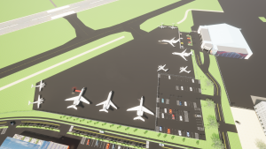 Aircraft ramp rendering